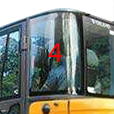 Putih EC60C VOLVO Kaca Depan Kaca Pintu Kiri Posisi Belakang No.4 Kaca Depan
