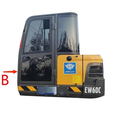VOLVO Excavator Kaca Depan Penggantian ISO Jendela Kaca Tempered Posisi Depan Bawah B