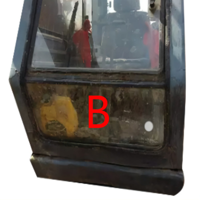 S280 Excavator Door Window Penggantian Mesin Konstruksi Kabin Kaca Depan Depan