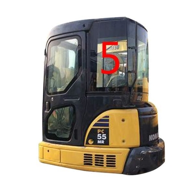 Kaca Depan PC55MR PC55 KOMATSU Penggantian Jendela Excavator RoHS Sisi Belakang NO.5