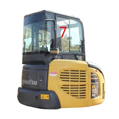 DOT KOMATSU PC55MR Penggantian Jendela Excavator Posisi Sisi Kanan No.7