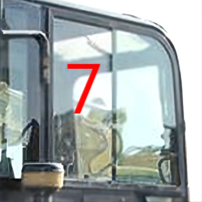 DOT KOMATSU PC55MR Penggantian Jendela Excavator Posisi Sisi Kanan No.7