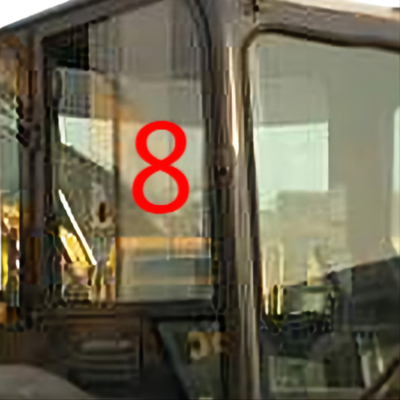 DOT KOMATSU PC55MR Penggantian Jendela Excavator Posisi Sisi Kanan No.8