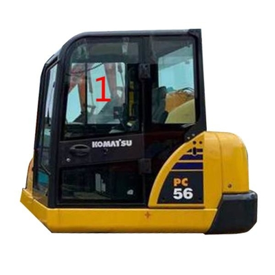 PC56-7 PC56 KOMATSU Cab Kaca Posisi Sisi Kiri NO.1 Kaca Besar Tebal 5mm