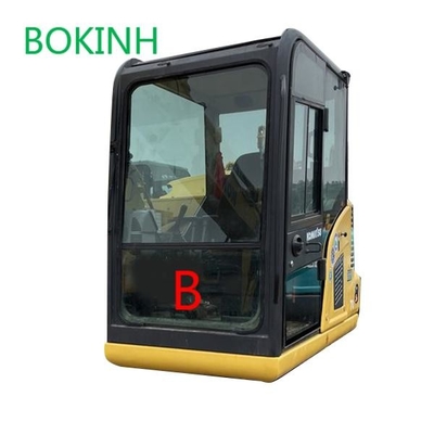 PC70-8 Depan Bawah Kaca Excavator Komatsu Pengganti Posisi Tempered Kaca B