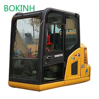 PC60-8 PC70-8 KOMATSU Kaca Kabin Sisi Kiri Posisi Miring NO.1 Tebal 5mm