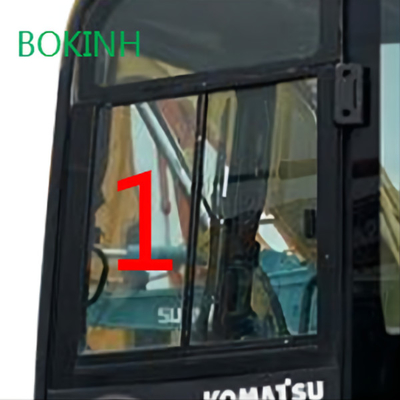 PC60-8 PC70-8 KOMATSU Kaca Kabin Sisi Kiri Posisi Miring NO.1 Tebal 5mm