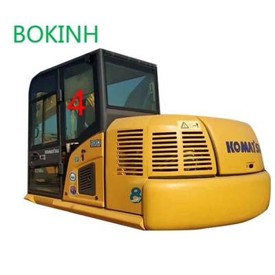PC60-8 PC70-8 KOMATSU Kaca Kabin Belakang Sisi Kiri Posisi NO.4 Tahan Suhu