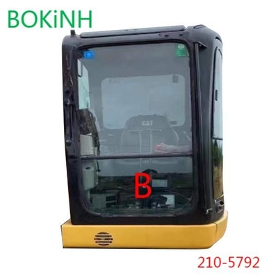 Penggantian Kaca Excavator OEM CATERPILLAR 210-5792 Kabin Depan Bawah Posisi B Kaca Depan Tempered