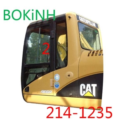 214-1235 CATERPILLAR Kabin Kaca Excavator Sisi Kiri Posisi Lurus NO.2 Kaca Tempered