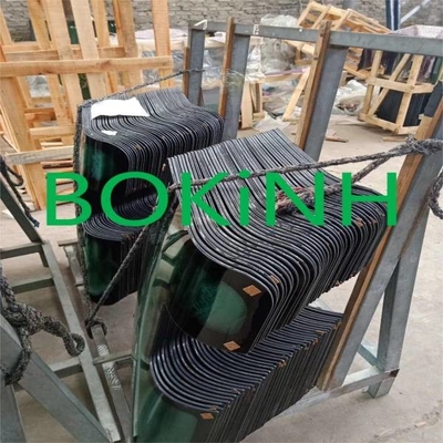 Kaca Kabin CATERPILLAR Tebal 4mm 214-1234 Posisi Sisi Miring Kiri No.1 Kaca Tempered
