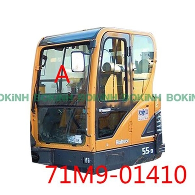 71M9-01410 HYUNDAI Excavator Penggantian Kaca Depan Posisi Atas Jendela Tempered