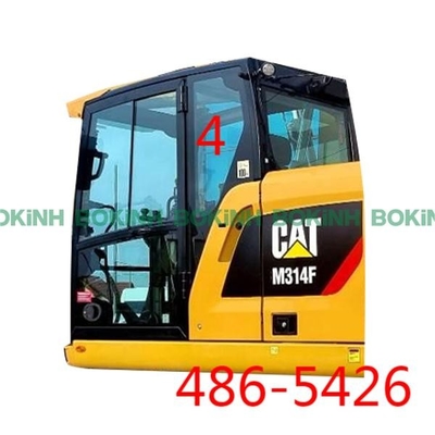 486-5426 CATERPILLAR Kaca Kabin Pintu Kiri Posisi Belakang Kaca Tempered NO.4